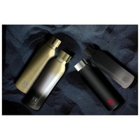photo B Bottles Twin - Yellow Gold Brushed - 500 ml - Double wall stainless steel thermal bottle. 18/10 s 3